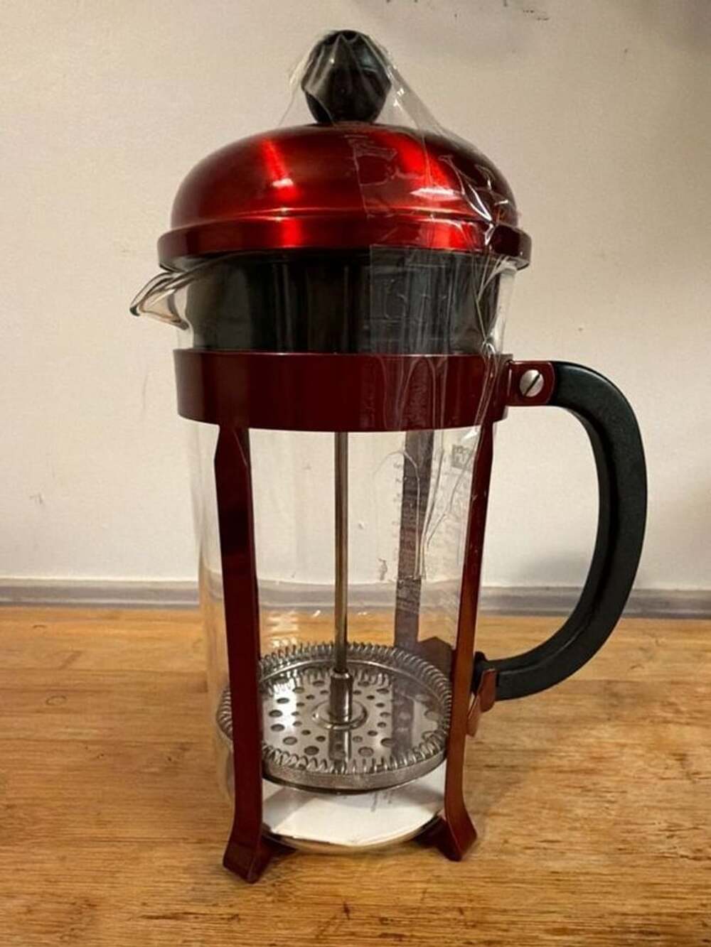 Red Starbucks X Bodum Chambord 8-Cup French Press Coffee Maker Metallic Red